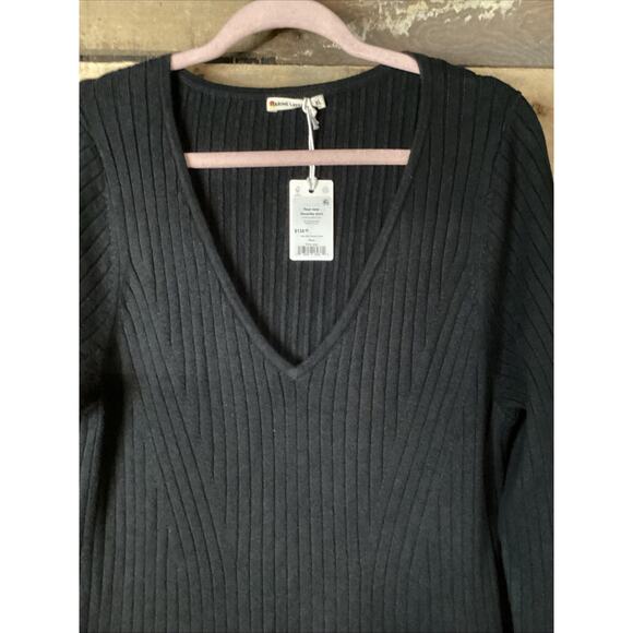 Marine layer Jade MIDI Sweater Dress Black Size XL - Picture 4 of 7